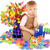 Tokaneit Giochi di Costruzione, 500 Pezzi Giocattoli Fiocco di Neve, Blocchi Fiocco di Neve, Design Fai da Te Puzzle Costruzione Cubi Giocattolo Educativo, Giocattolo da Costruzione con Dischi ad Incastro