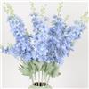 OUKEYI Fiori artificiali, delfinio, fiori artificiali, fiori artificiali, fiori di seta, fiori artificiali, gambo lungo, fiori per vaso alto, casa, matrimonio, festa, decorazione, azzurro, 85,1 cm, 6