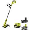 Ryobi OLT1832 Tagliabordi Batteria 18V ONE+ 25/30cm Filo 1.6mm Kit (2.0 + 4.0)Ah