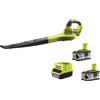 Ryobi OBL1820S Soffiatore Batteria 18V ONE+ 245 km/h 2.6 m3/min Kit 2x4.0 Ah