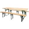 Tata Linda Set Birreria 220x80 Tavolo + 2 Panche Legno Esterno Giardino WHXB-002