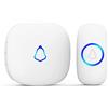 SECRUI Campanello Senza Fili da Esterno, Doorbell Wireless con 1 Ricevitori + 1 Pulsante, 58 Suonerie, 0-120 dB 5 Livelli Volume, LED, 300 m Lunga Portata per Casa, Appartamento Porta d'Ingresso