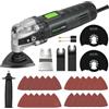 GALAX PRO Strumento multifunzione oscillante, 400 W, strumento multifunzione a 6 velocità di rotazione e accessori 30 pezzi, angolo oscillante: 4 °