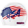 HAND SPORT Flag Usa, Cuffia in Silicone, Cuffia Piscina, Cuffia Nuoto, Taglia Unica