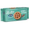 Riso Scotti Si con Riso, Crostatina Cacao, Biscotti con Crema al Cioccolato Senza Lattosio, Ideale per la Colazione, Senza Olio di Palma, Senza Proteine del Latte, 144 gr