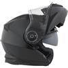 BHR Casco Moto Modulare BHR 836 FLIP-UP, Casco Moto Apribile Omologato ECE 22.06 Con Schermo Parasole, Doppia Visiera Antigraffio e Sgancio Micrometrico, Utilizzo Touring e Cittadino, Nero Metallizzato L