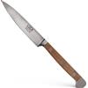Güde Solingen - Coltello per lardellare forgiato, 10 cm, Legno di Noce, Alpha-Walnut - Doppio Collarino, Fatto a Mano in Germania
