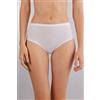 Intimissimi Slip Vita Alta In Microfibra Ultralight E Pizzo Bianco