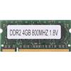 BRIUERG DDR2 4GB 800Mhz Laptop Ram PC2 6400 2RX8 200 Pin SODIMM per AMD Laptop Memory