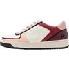 Pinko Joliet Sneaker Recycled PU, Scarpe da Ginnastica Donna, B6O_Bianco/Rosa/Rosso, 39 EU