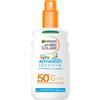 Garnier Ambre Solaire Advanced Sensitive Kids Ceramide Protect Spray Protettivo 150ml