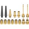XFentech 15 Pezzi Bicicletta Adattatore per Valvola - Kit Gonfiaggio Bici Aria Valvola della Bicicletta Gonfiatore Adattatore Convertitore Kit DV SV AV Adattatore Valvola Presta Schrader
