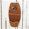 Arola Apribottiglie a barile di birra da parete, in legno, stile vintage, con raccoglitore di tappi, regalo per uomini e amanti della birra, da utilizzare come decorazione da bar.