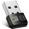 RUIZHI Adattatore USB Bluetooth 5.4 per PC, dongle Bluetooth per mouse, tastiera, cuffie, telefono cellulare, tablet, chiavetta Bluetooth Compatibile con Windows 8.1/10/11