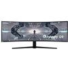 Samsung Monitor Gaming Odyssey G9 (C49G93), Curvo (1000R), 49, 5120x1440 (Dual QHD), 32:9, HDR10+, HDR1000, VA, 240 Hz, 1 ms, Freesync Pro, G-Sync, HDMI, USB 3.0, Display Port, Ingresso Audio, HAS