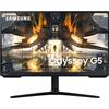 Samsung Monitor Gaming Odyssey G5 (S32AG504), Flat, 32'', 2560x1440 (QHD), HDR10, IPS, 165 Hz, 1 ms, FreeSync Premium, G-Sync, HDMI, Display Port, Ingresso Audio, HAS, Pivot, Flicker Free