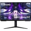 Samsung Monitor Gaming Odyssey G3 (S27AG322), Flat, 27, 1920x1080 (Full HD), VA, 165 Hz, 1 ms, FreeSync Premium, HDMI, Display Port, Ingresso Audio, HAS, Pivot, Flicker Free, Eye Saver Mode