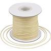 Craftdady - Rotolo di filo di poliestere cerato, 77,7 metri/rotolo, 1 mm, per tessere con perline a disco, perline, nodi cinesi, macramè, creazione di bracciali e gioielli, colore: chiffon limone
