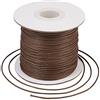Craftdady - Rotolo di filo di poliestere cerato, 77,7 metri/rotolo, 1 mm, per tessere con perline a disco, perline, macramè, bracciali e oreficeria, colore: terra di Siena