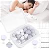 Senbaler 16 Pezzi Clip Copripiumino, Fissaggio Trapunta Piumone (Bianco + Grigio) | Ferma Piumino Sacco, Clip Antiscivolo Biancheria Letto, Mantiene Coperte Fisse, Accessorio Camera da Letto
