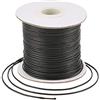 Craftdady Corda in Poliestere Cerato Coreano, Corda Intrecciata coreano in poliestere cerato, Nero, 1 mm, per Creazione di Gioielli, Nodi, Cordini, Artigianato