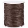 Craftdady - Rotolo di filo di poliestere cerato e intrecciato, 91,4 metri, 1,5 mm, similpelle, per la realizzazione di collane, bracciali e gioielli fai da te, colore: cuoio