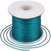 Craftdady - Rotolo di filo di poliestere cerato coreano, 77,7 metri/rotolo, 1 mm, per lavori artigianali con macramè e realizzazione di gioielli intrecciati, colore: ciano scuro