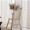 VOILYBIRD 2 tende in lino naturale misto, stile rustico, per camera da letto, soggiorno, 245 x 140 cm, colore naturale