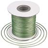 Craftdady - Rotolo di filo di poliestere cerato coreano, 77,7 metri/rotolo, 1 mm, per lavori artigianali con macramè e realizzazione di gioielli intrecciati, colore: verde mare scuro