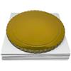 Decoracion Dulce Decorazione Dolce - Confezione da 5 basi extra forti da 25 cm x 3 mm di colore oro e 5 scatole per il trasporto di torte da 25,4 x 25,4 x 15 cm di altezza