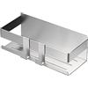 Xiumeso Mensola Doccia Senza Foratura Mensole Bagno Angolare Portaoggetti Adesivo Bagno Organizer per Cucina Bagno Accessori Spugna Shampoo Sapone Doccia Porta con 2 Ganci Acciaio Inox Alluminio