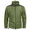 Memoryee Uomo Giacche in Pile Antivento Felpe Tattiche Militari con Cappuccio in Softshell da Esterno/Green/L