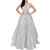 Kobilee Abiti Cerimonia Donna Estivo Lungo Cocktail Vestiti Anni 50 Curvy Taglie Forti Formale Vestiti Anni 50 Elegante Abiti da Cerimonia Mezze Maniche Scollo a V Infinity Dress con Corsetto