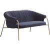 ALMA DESIGN divano SCALA con struttura in acciaio verniciato bronzo - 7130-VAG-D-PLUSH