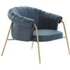ALMA DESIGN poltrona SCALA con struttura in acciaio verniciato bronzo - 2130-VAG-PE1-LOTUS