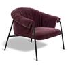 ALMA DESIGN poltrona SCALA con struttura in acciaio verniciato nero - 2130-VNO-A-SPALMATO