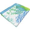 HOME ZEN HOUSEHOLD LINEN TELO COPRI LETTINO DA MARE IN MICROFIBRA CON TASCHE E CUSCINETTO ART IBIZA 70X190 CM (CORALLO VERDE)
