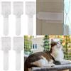 ehomiiii Set da 50 pezzi per ganci adesivi - Rete di protezione per gatti all'aperto per balconi senza foratura, facile da installare, universale per sicurezza balcone e finestre