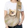 Pawaboo Trasportino per Cani e Gatti, Borsa per Cani e Cuccioli in Rete Traspirante per Animali Fino a 14Lb, con Ampia Cinghia, a Mani Libere con Guinzaglio di Sicurezza Incorporato, Cachi