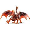 SCHLEICH ELDRADOR Creatures | Drago di Lava 70138 | Figura mostruosa ELDRADOR con mascella e Ali mobili | Giocattolo Fantasy per Bambini dai 7 Anni | Idea Regalo | 20 x 14 x 15 cm
