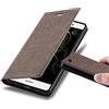 Cadorabo Custodia Libro per Huawei P8 Lite 2015 in Bruno Café - con Vani di Carte, Funzione Stand e Chiusura Magnetica - Portafoglio Cover Case Wallet Book Etui Protezione