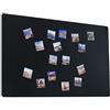 STALFORM Leggera Lavagna Magnetica da Parete Nero 66x42 cm Pannello Megnetico in Acciaio Memoboard Magnetica per Calamite