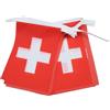 AZ FLAG Ghirlanda 6 Metri 20 Bandiere Svizzera 21x15cm, Bandiera Svizzera 15 x 21 cm - Festone Bandierine