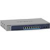 NETGEAR MS510TXUP 10 porte da 10 GB, Switch PoE LAN multi-Gigabit Smart ,con 8 PoE++ da 295 W, 2 SFP+ da 10 G, gestione Insight Cloud, montaggio su desktop/rack e supporto a vita ProSAFE