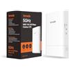 Tenda O1-5G Outdoor Access Point Esterno 11AC 867Mbps, CPE 5Ghz 9dbi, Auto-bridge, Impermeabile IP65, Trasmissione 1km, Gestione Centralizzata, PoE Passivo e Alimentazione DC, Bianco