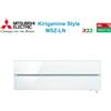 MITSUBISHI ELECTRIC Climatizzatore Condizionatore Mitsubishi Electric Trial Split Inverter serie Kirigamine Style MSZ-LN 9+9+12 con MXZ-3F68VF Pearl White R-32 Wi-Fi Integrato Colore Bianco Perla 9000+9000+12000