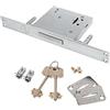 Yale Security Yale Serratura a chiave Doppia Mappa a tre punti di chiusura per inferriate e cancelletti a fascia con 2 mandate entrata 60mm