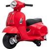 e-Spidko- Vespa GTS Moto elettrica per Bambini, cavalcabile, Colore Rosso, Grande, 40623