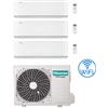 Hisense Climatizzatore Condizionatore Hisense Energy Pro X Wifi R32 Trial Split Inverter 9000 + 9000 + 12000 BTU con U.E. 3AMW52U4RJC Classe A++/A+