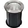Faro interrato con base E27 - per lampade PAR30 e PAR38 - Doppio Pressacavo
